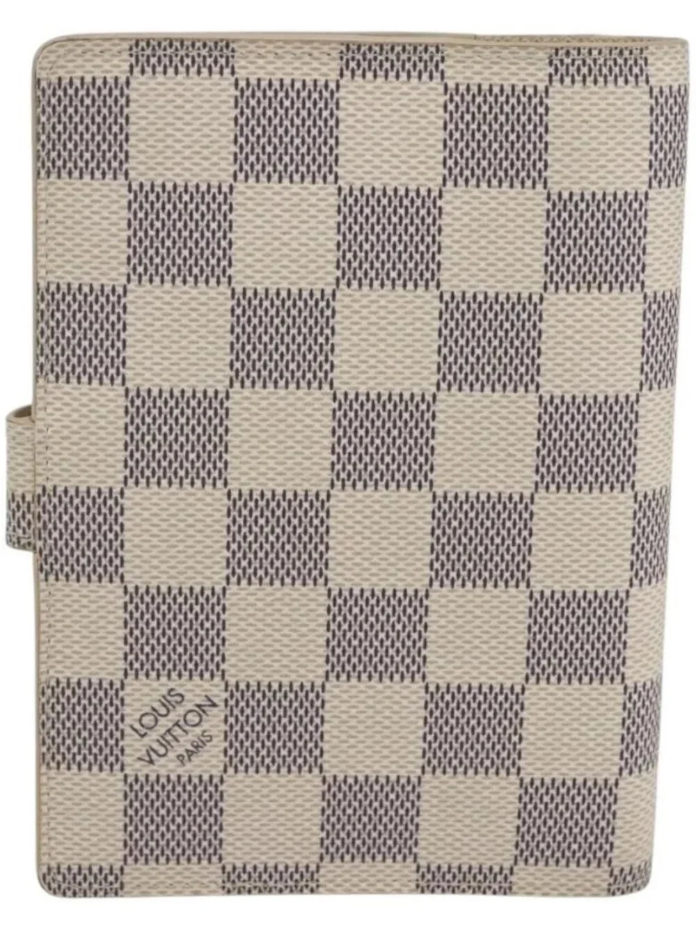 LOUIS VUITTON Damier Azur Agenda PM Day Planner Cover R20706 LV Auth 156116V
